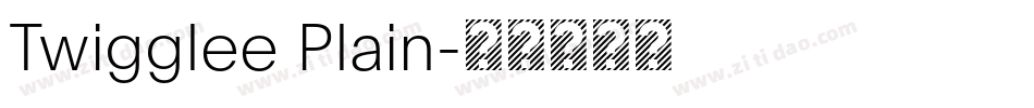 Twigglee Plain字体转换